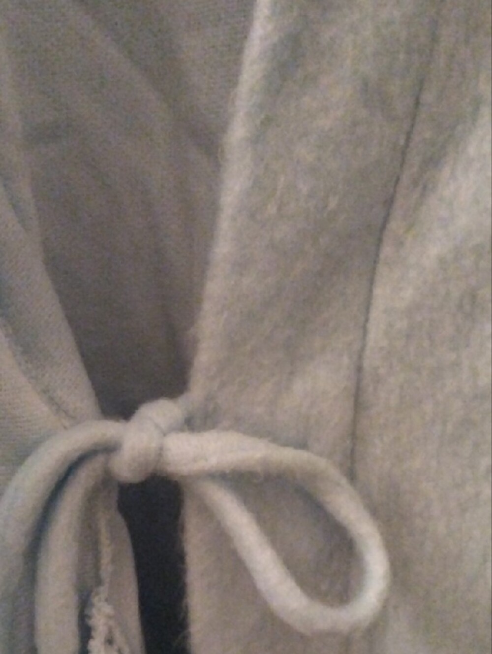 Light Blue Quilted Shoulder Long Robe - Picture 6 of 10